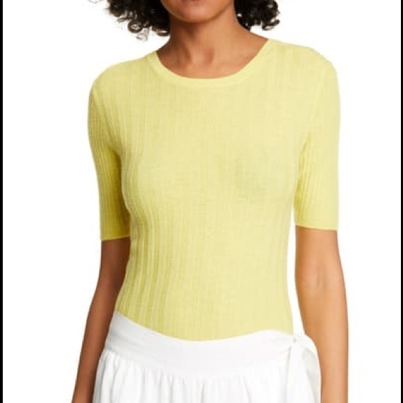 VINCE Elbow Sleeve Cashmere Pullover NWT - Picture 7 of 16